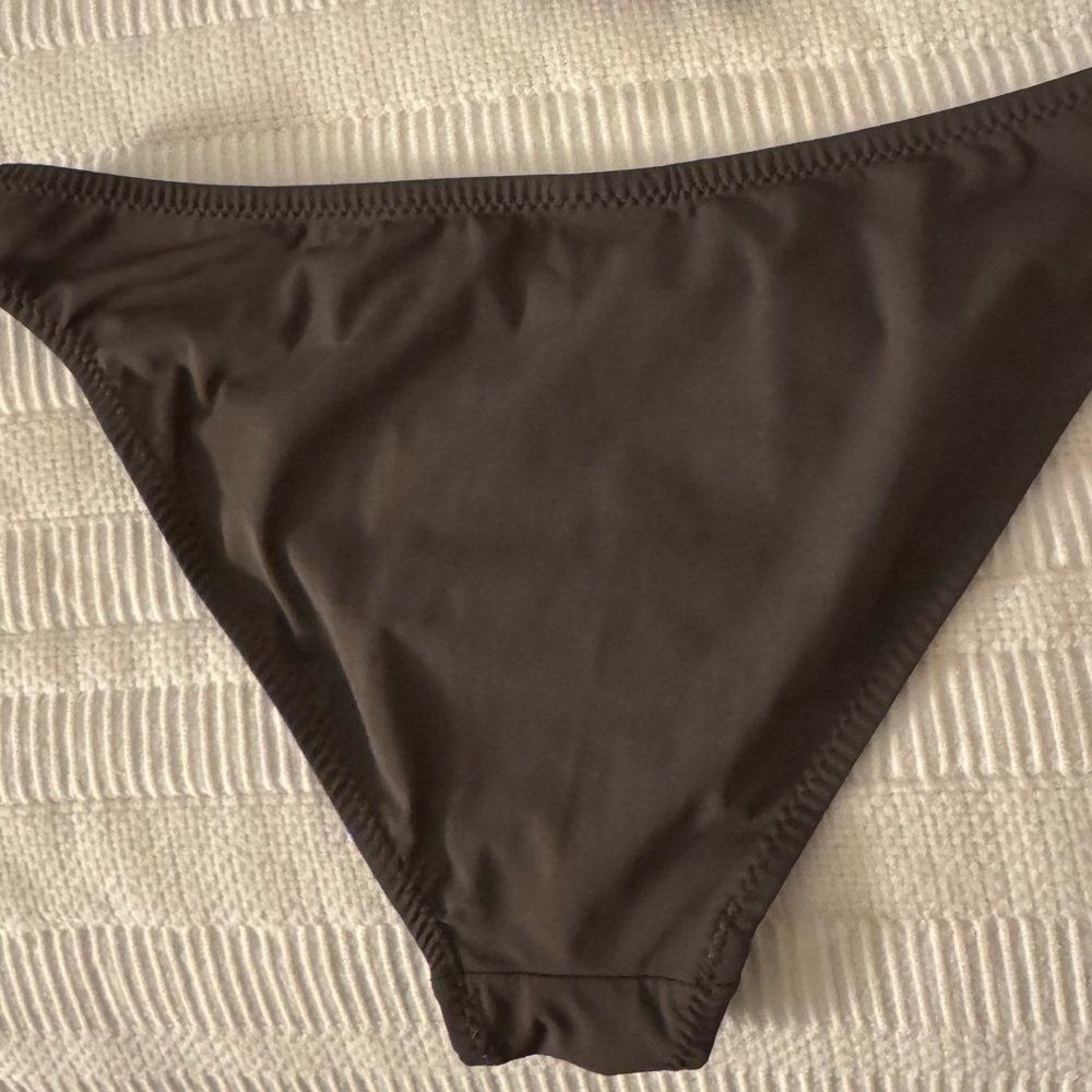 Two Bikini Bottoms. Solid Gray. Solid Black Venus - image 1